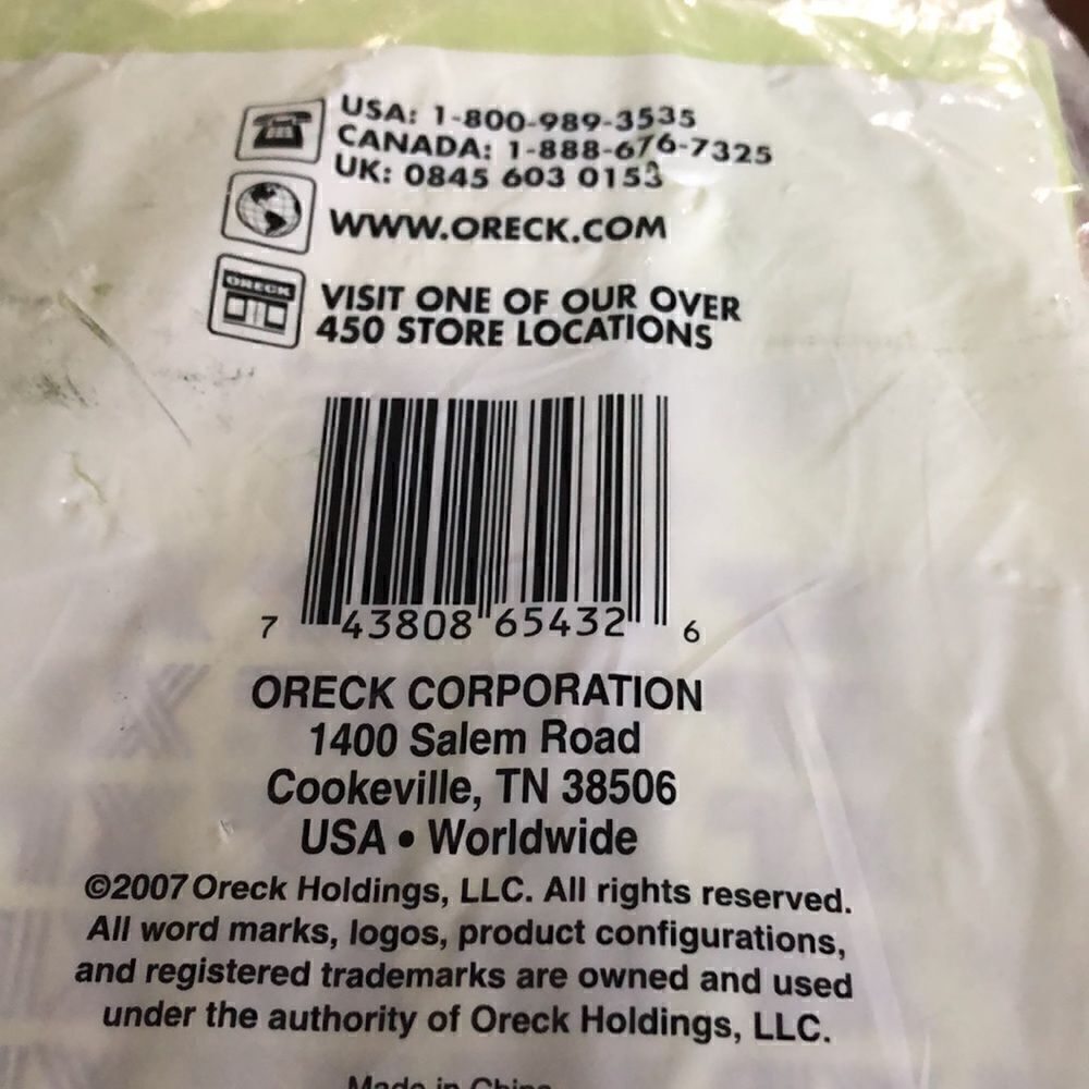 8 Pack Vacuum Bags for Oreck Type CC - Picture 9 of 9